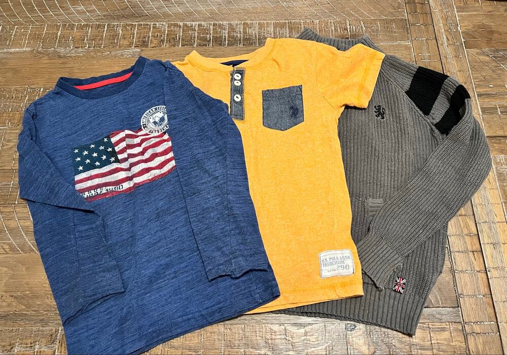 Lot of 3 Boys Shirts Size Large 7 Mixed Brands Outdoors School Casual Wear